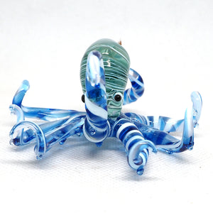 Glass Light Blue Octopus