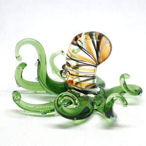 Glass Green Octopus