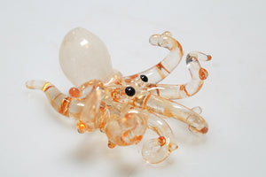 Tiny Glass Octopus SS, Orange ปลาหมึก