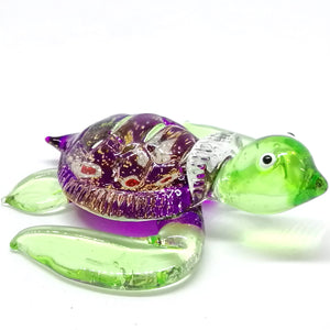 Glass Sea Turtle, Purple เต่าทะเลประกายเพชร