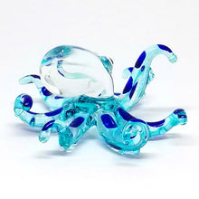 Load image into Gallery viewer, Glass Octopus S, Model 2, Blue ปลาหมึก
