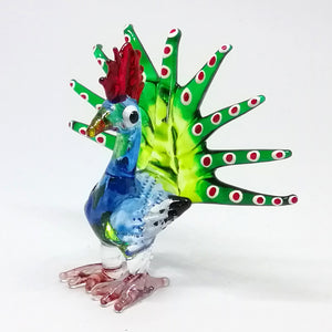 Glass Peacock, Blue  นกยูง