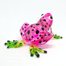 Load image into Gallery viewer, Glass Frog Black, Dot, Pink
