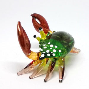 Glass New Small Green2 Crab