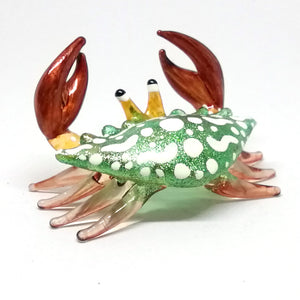 Glass New Small Green Crab