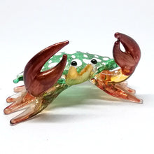 Load image into Gallery viewer, Glass New Small Green Crab
