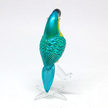 Load image into Gallery viewer, Glass Parrot, Green-Blue นกแก้ว
