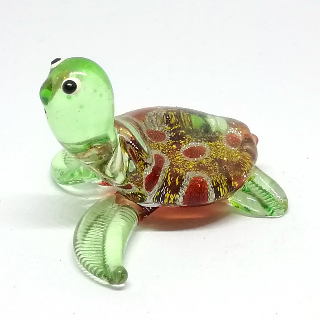 Glass Turtle, Brown เต่าประกายเพชรหลังเรียบ