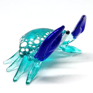 Glass New Small Blue Crab