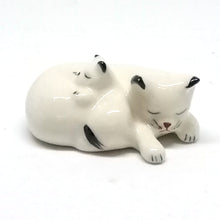 Load image into Gallery viewer, 12401NW Ceramic Cat with Baby, White
