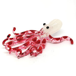 Glass Octopus S, Red ปลาหมึก
