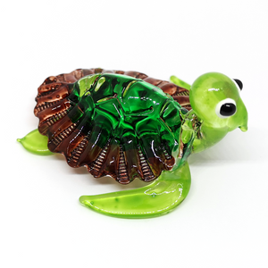 GTUR03S Glass Turtle S, Green