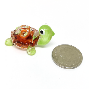 Tiny Glass Turtle , Brown, SS เต่าจิ๋ว