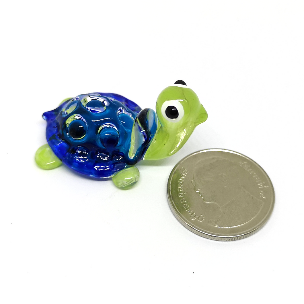 Tiny Glass Turtle , Blue, SS เต่าจิ๋ว
