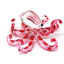 Load image into Gallery viewer, Glass Octopus S, Model 2, Red ปลาหมึก
