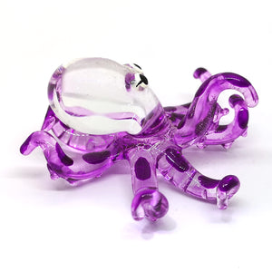 Glass Octopus S, Model 2, Purple ปลาหมึก