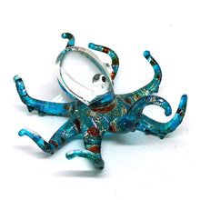 Load image into Gallery viewer, New Glass Octopus S, Light Blue ปลาหมึกประกาย

