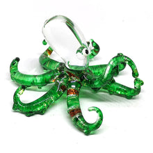 Load image into Gallery viewer, New Glass Octopus S, Green ปลาหมึกประกาย
