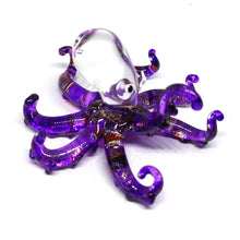 Load image into Gallery viewer, New Glass Octopus S, Purple ปลาหมึกประกาย
