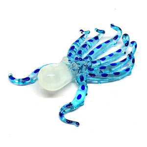 Glass Octopus S, Blue ปลาหมึก