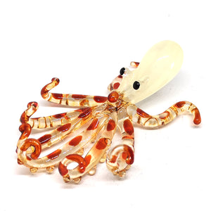 Glass Octopus S, Orange ปลาหมึก