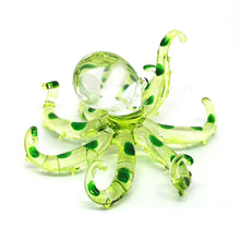 Load image into Gallery viewer, Glass Octopus S, Model 2, Green ปลาหมึก
