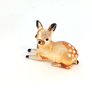 Glass Baby Spotted Deer  ลูกกวางดาวนอน