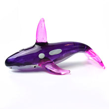 Load image into Gallery viewer, Glass Purple Whale

