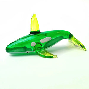 Glass Green Whale