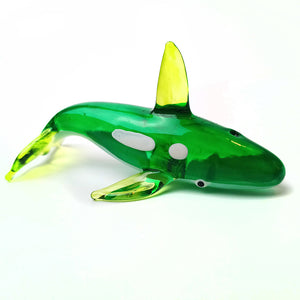 Glass Green Whale
