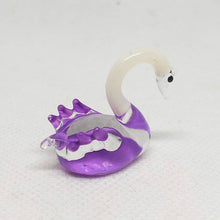 Load image into Gallery viewer, Tiny Glass Swan หงษ์จิ๋ว

