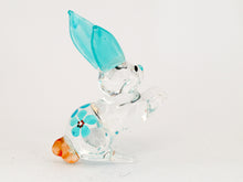 Load image into Gallery viewer, Glass Rabbit Flower Painted กระต่าย
