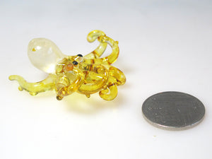 Tiny Glass Octopus SS, Yellow ปลาหมึก
