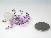 Load image into Gallery viewer, Tiny Glass Octopus SS, Purple ปลาหมึก
