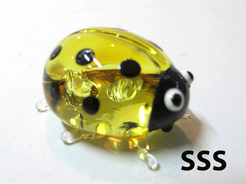 Glass Ladybug SSS, Yellow