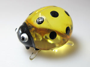 Glass Ladybug SS, Yellow