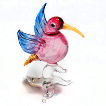 Load image into Gallery viewer, Glass Hummingbird-Pink
