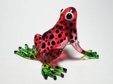 Load image into Gallery viewer, Glass Frog Black Dot, Red กบ

