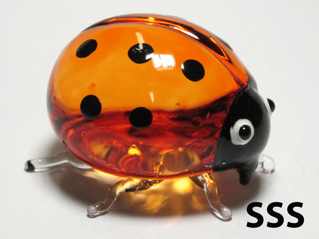 Glass Ladybug SSS, Orange
