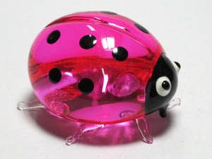 Glass Ladybug SS, Pink