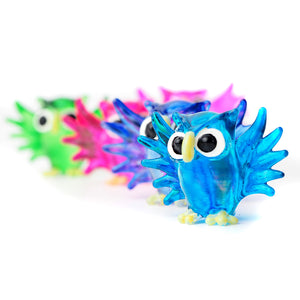 Tiny Colorful Open Wing Owl