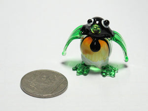 Tiny Glass Stand Penguin Green เพนกวิน